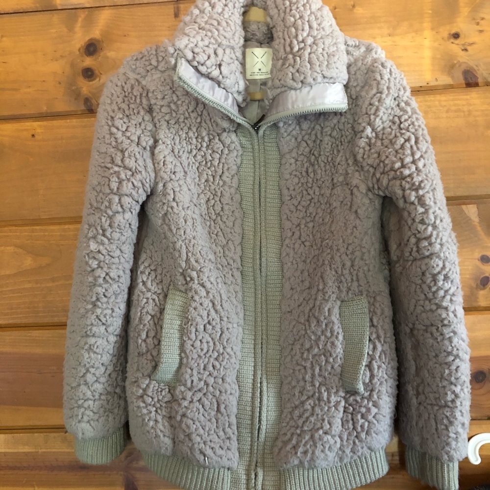 Fluffy woman’s coat